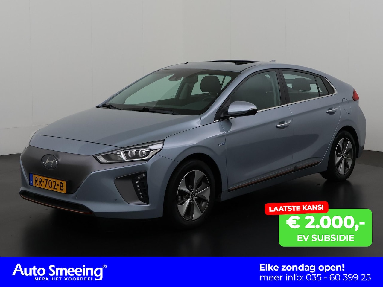 Hyundai IONIQ - Premium EV | 10934,- na subsidie | Schuifdak | Mem Stoel | Navigatie | Zondag Open! - AutoWereld.nl