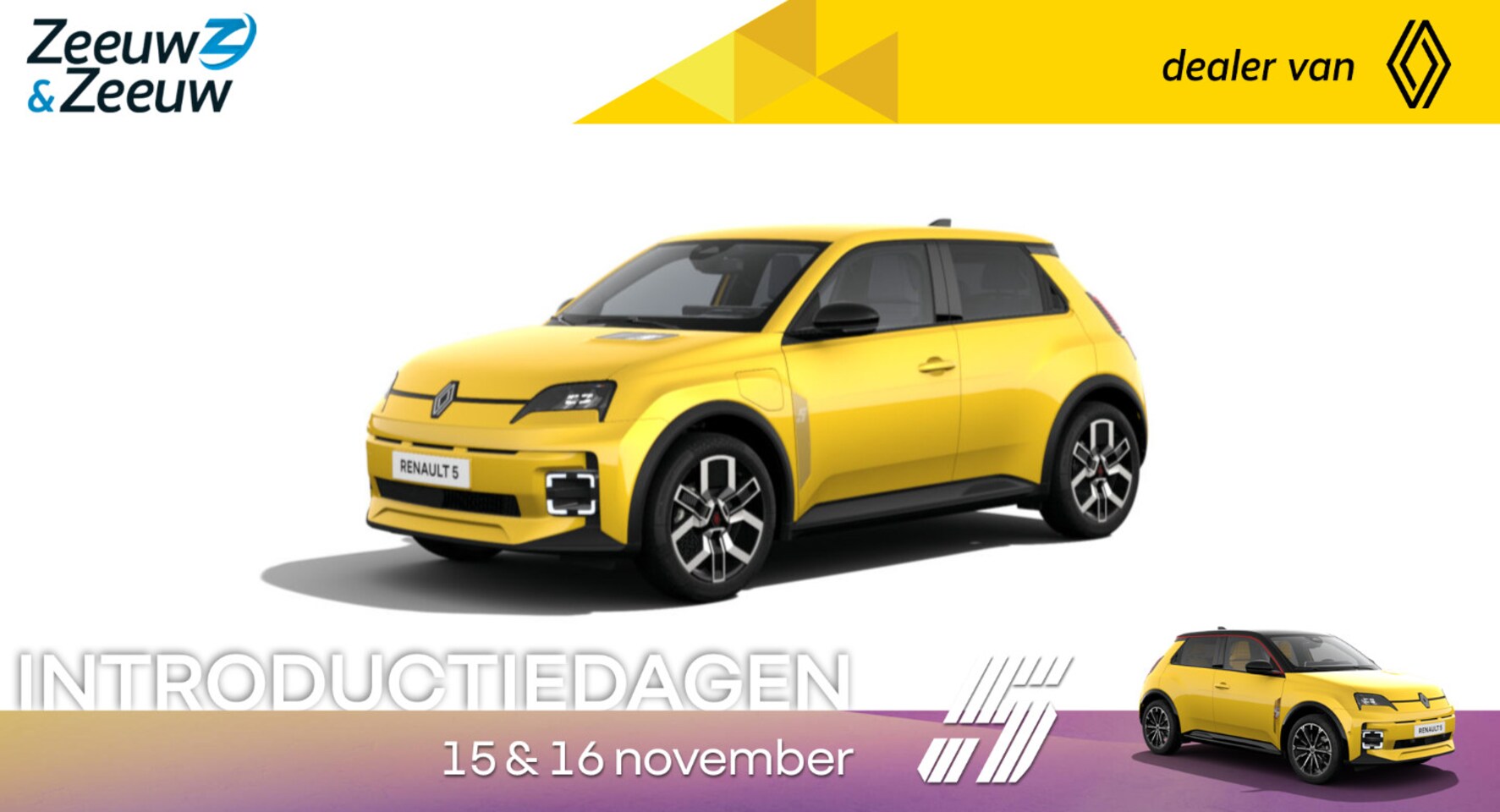 Renault 5 - Techno 52 kWh | De nieuwe Renault 5 | NU te bestellen bij Zeeuw & Zeeuw Renault Naaldwijk - AutoWereld.nl