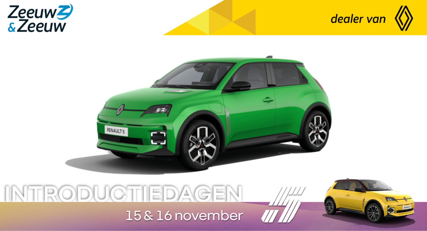 Renault 5 - techno 52 kWh | De nieuwe Renault 5 | NU te bestellen bij Zeeuw & Zeeuw Renault Naaldwijk - AutoWereld.nl