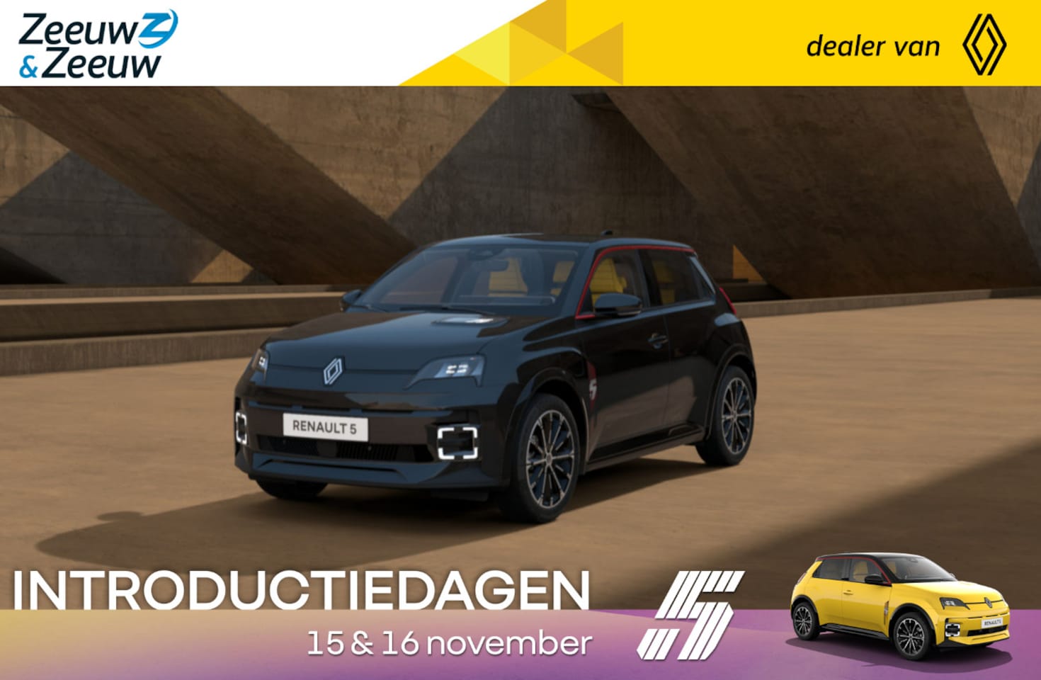 Renault 5 - iconic cinq 52 kWh NU LEVERBAAR 2025 rijden! - AutoWereld.nl