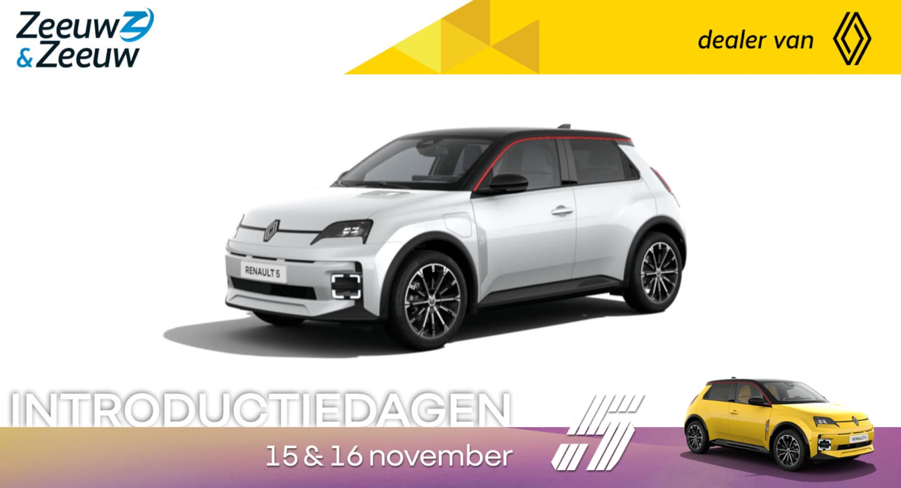 Renault 5 - techno 52 kWh | De nieuwe Renault 5 | NU te bestellen bij Zeeuw & Zeeuw Renault Delft! | - AutoWereld.nl