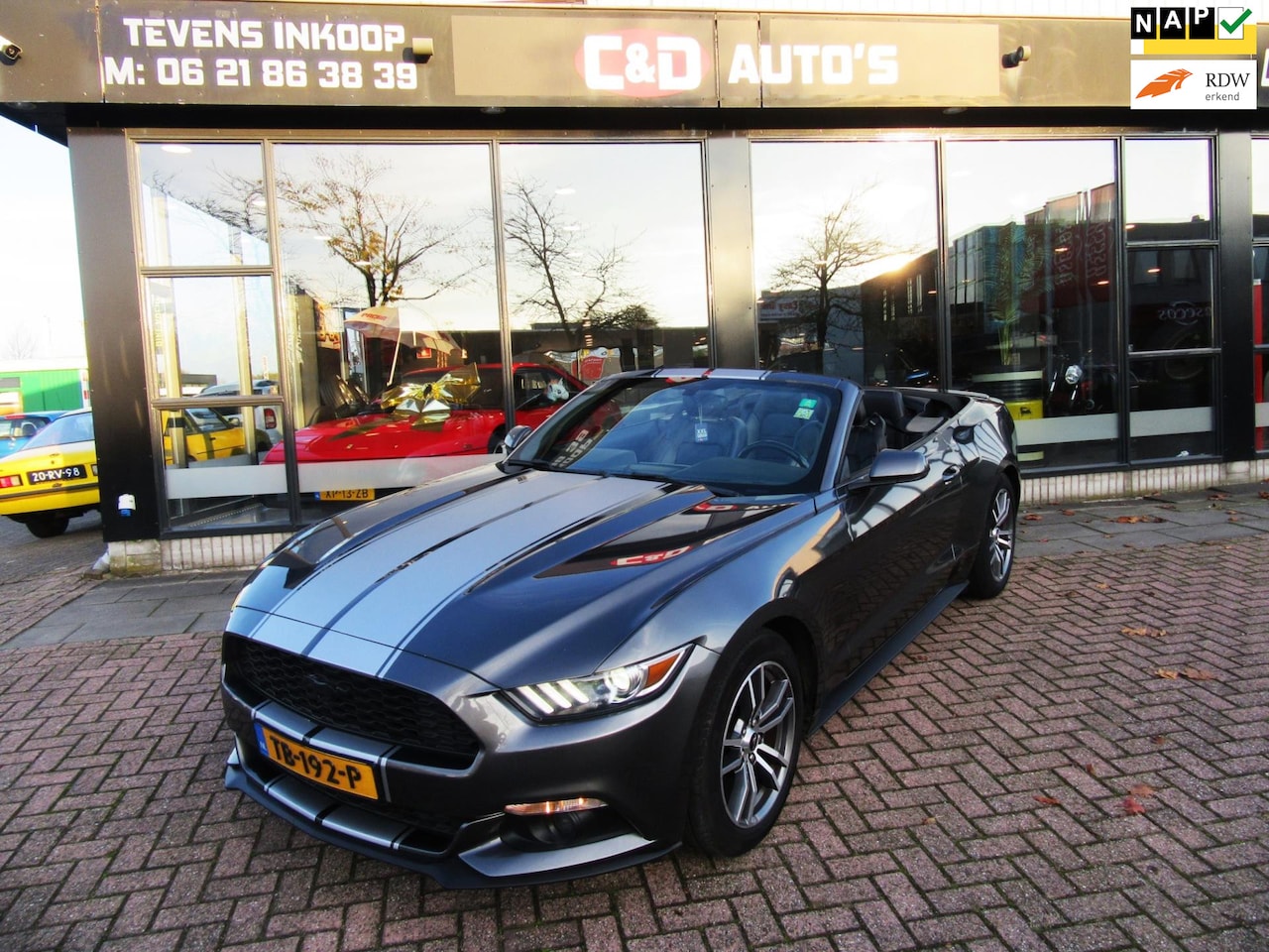 Ford Mustang Convertible - 2.3 EcoBoost AUT UNIEK EXEMPLAAR - AutoWereld.nl