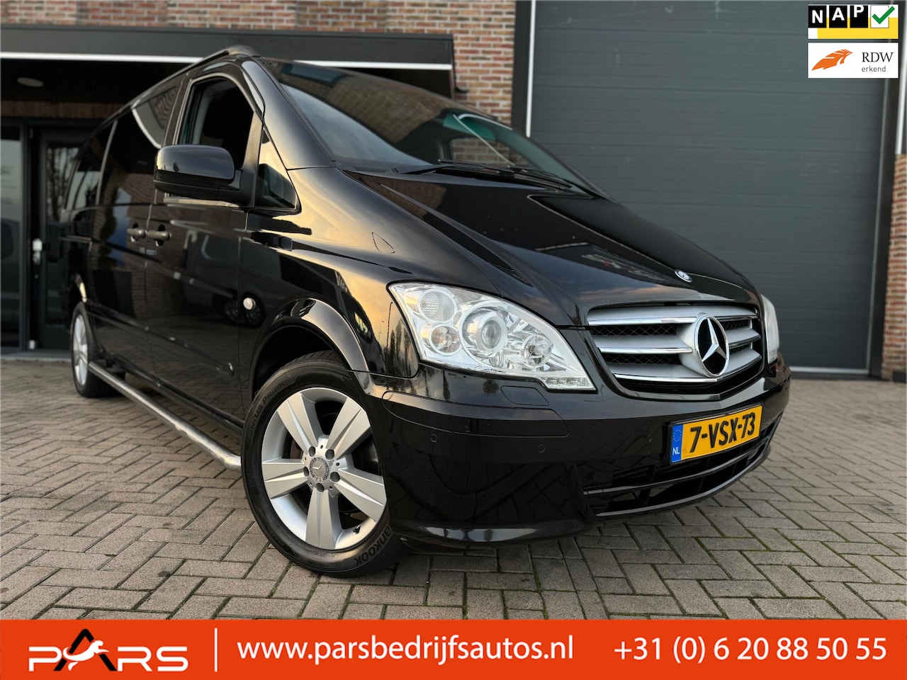 Mercedes-Benz Vito - 3.0 V6 CDI 320 Lang DC Luxe Edition Automaat DC Dubbele Cabine 224PK Airco Navi cruise con - AutoWereld.nl