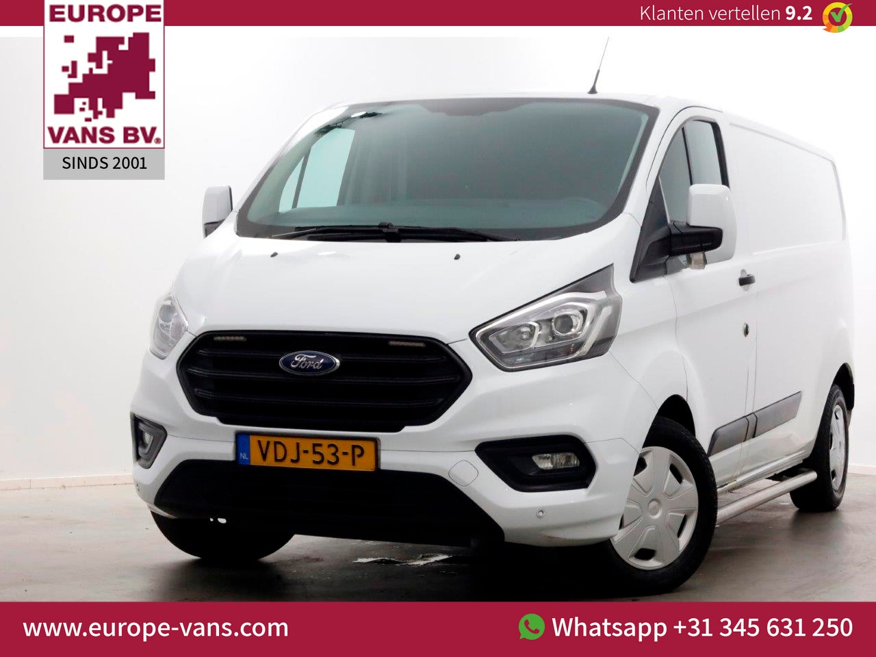 Ford Transit Custom - 2.0 TDCI 130pk E6 L2H1 Trend Airco/Inrichting Trekhaak 2800kg 11-2019 - AutoWereld.nl