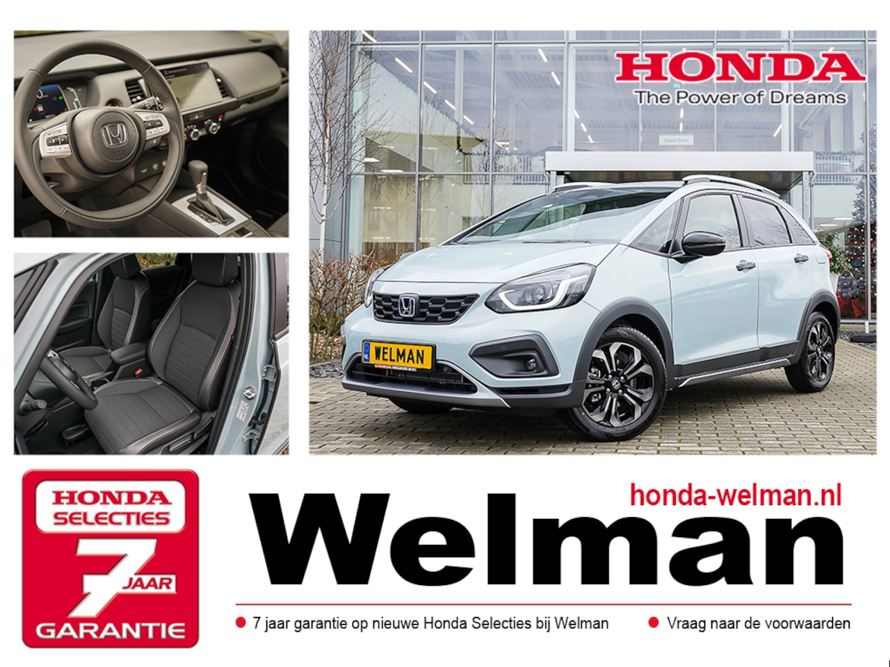 Honda Jazz - 1.5i e:HEV ADVANCE CROSSTAR - HYBRID - AUTOMAAT - CAMERA - AutoWereld.nl