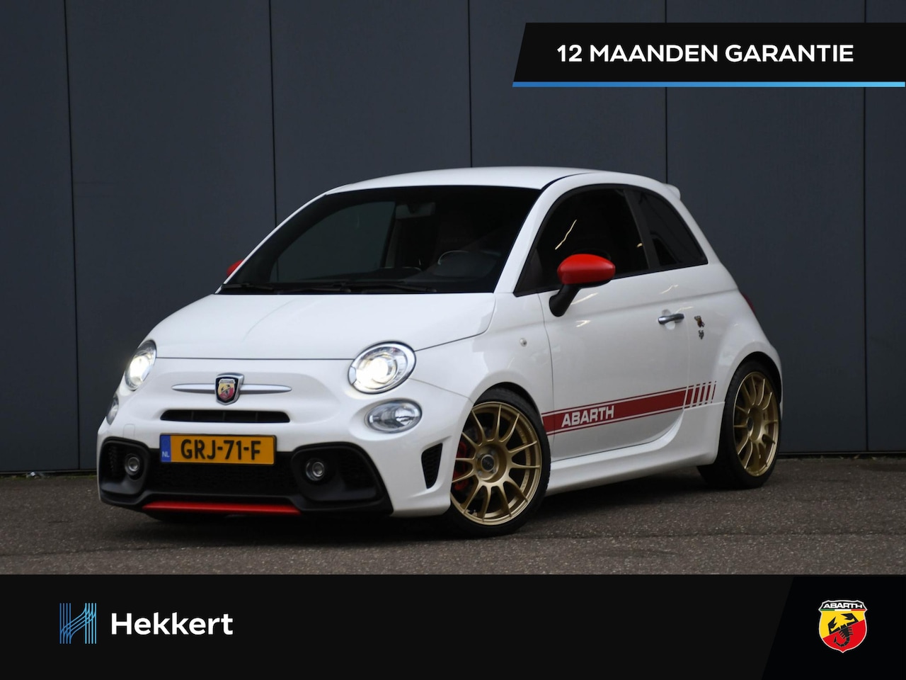 Fiat 500 Abarth - 595 Turismo 1.4 T-Jet 165pk COGNAC LEDER | PDC ACHTER | NAVI | APPLE-CARPLAY | DAB | 17'' - AutoWereld.nl