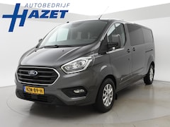 Ford Transit Custom - 2.0 TDCI 130 PK AUT. L2H1 DUBBEL CABINE LIMITED + 2 SCHUIFDEUREN / CAMERA / STOELVERW