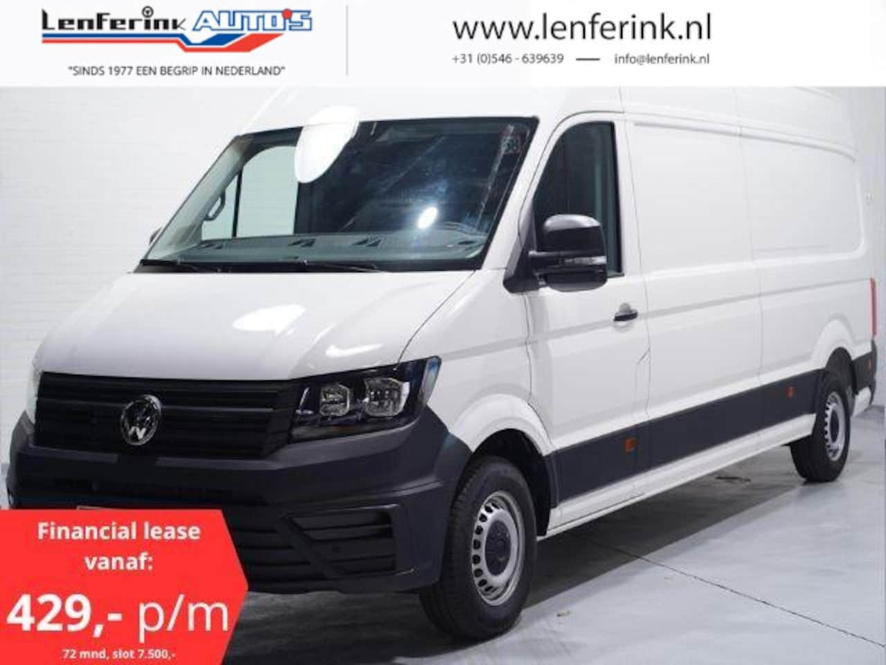 Volkswagen Crafter - 2.0 TDI 140 pk L4H3 Airco, PDC V+A Cruise Control, Bluetooth, 3-Zits, Nieuw - AutoWereld.nl