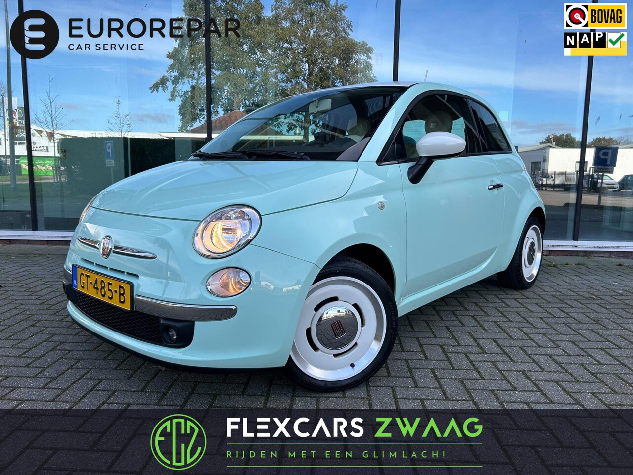 Fiat 500 - 0.9 TwinAir Turbo Vintage '57 - Airco - Leder - Parkeerhulp - Org.NL - AutoWereld.nl