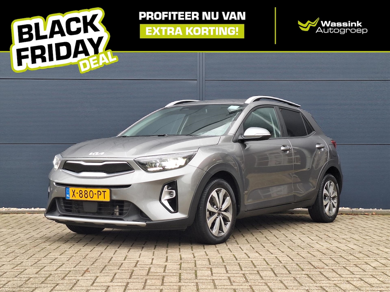 Kia Stonic - 1.0 T-GDi MHEV 100pk DynamicPlusLine | Camera | Climate Control | Cruise Control I Black F - AutoWereld.nl