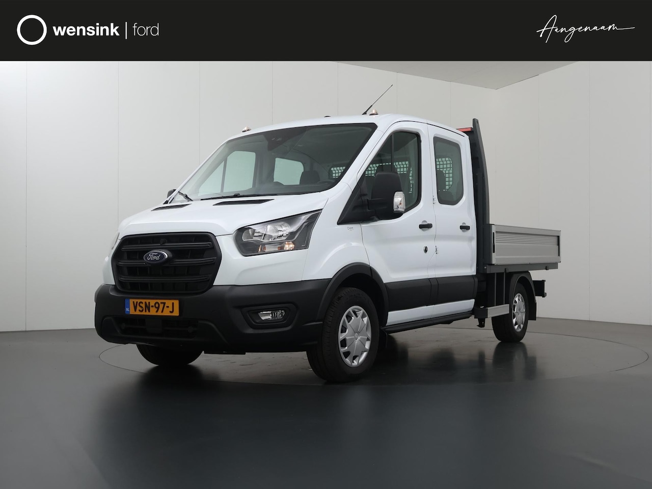 Ford Transit - 350 2.0 TDCI | L2 H1 | DC Trend | RWD | 6-P | Airco | Cruise Control | Open Laadbak | Blue - AutoWereld.nl