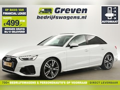 Audi A4 Limousine - 35 TFSI S-line 150PK Automaat Pano Sfeer Clima Cruise Carplay Camera Navi Virtual 19"LMV P