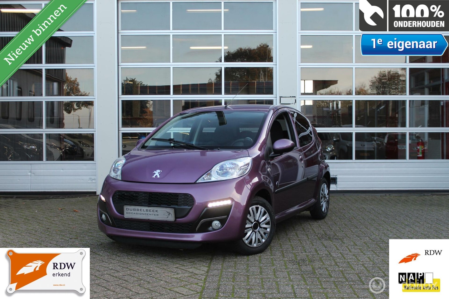 Peugeot 107 - 1.0-12V 5-Deurs facelift Envy-Sport-Exclusive Ledverlichting Airconditioning Bluetooth Tel - AutoWereld.nl