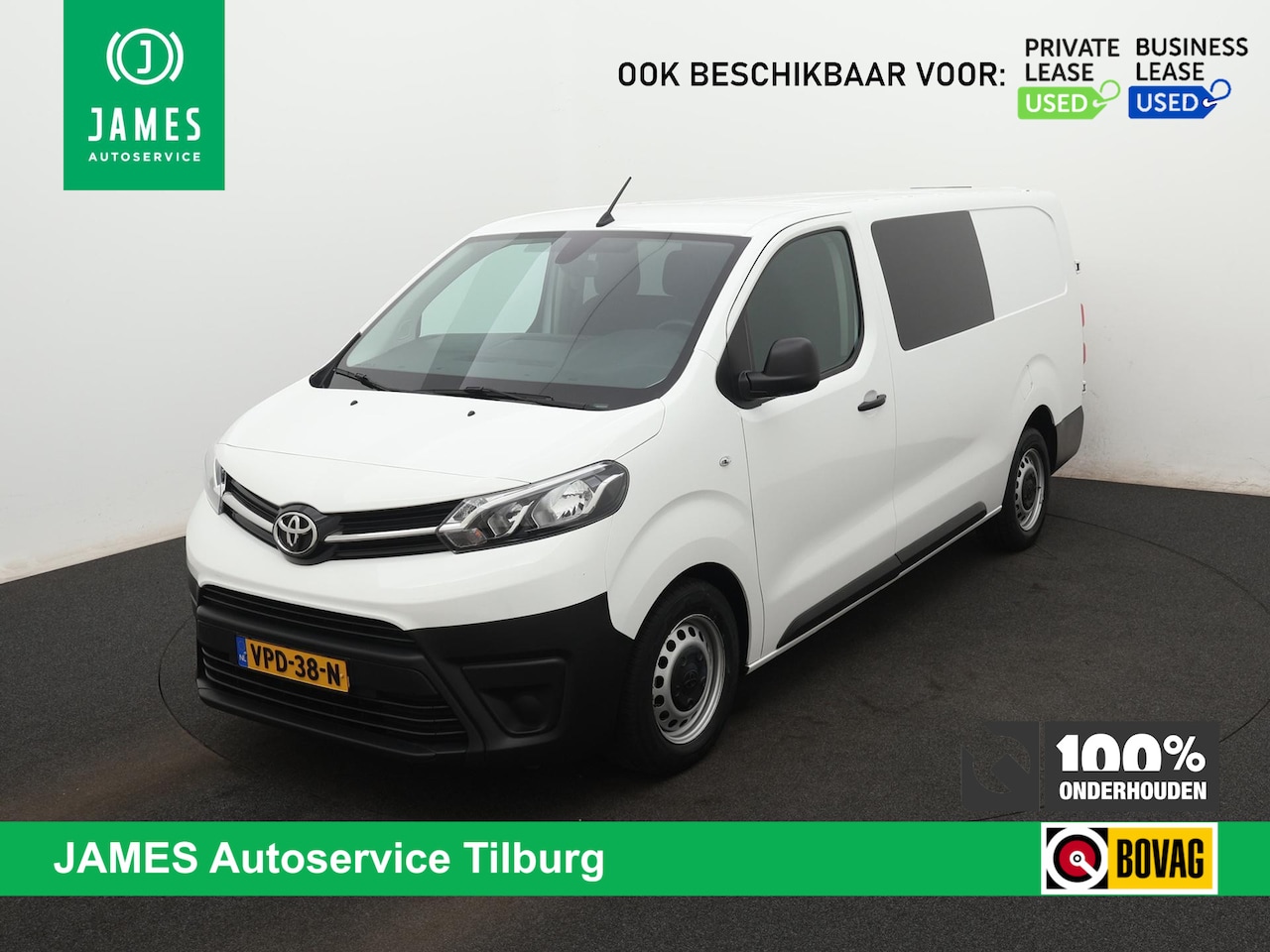 Toyota ProAce Worker - 2.0 D-4D Live DC 6-zits CRUISE NAVI PRIVACY-GLASS TREKHAAK - AutoWereld.nl