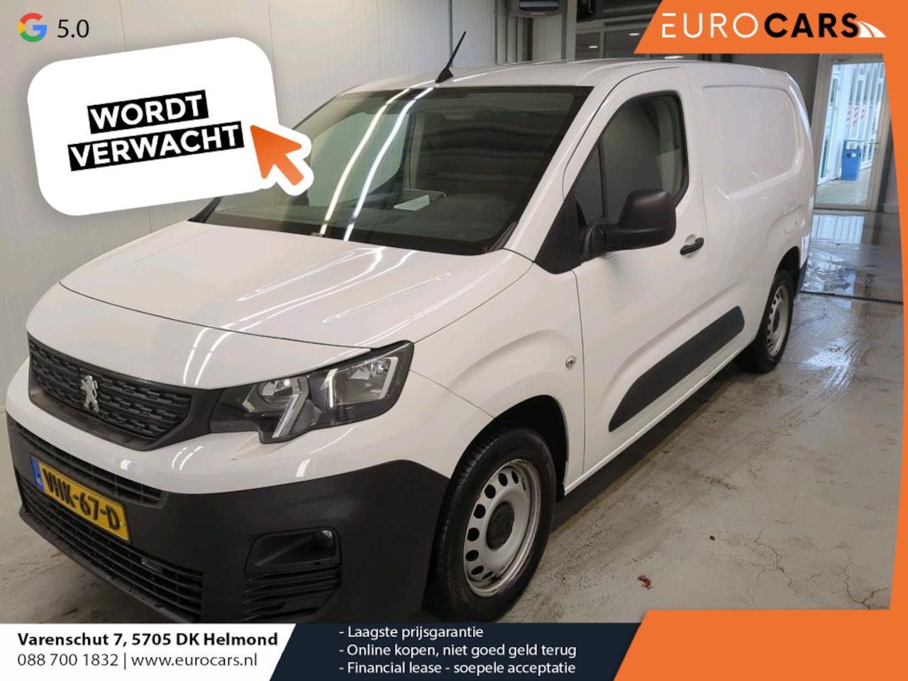 Peugeot Partner - 1.5 BlueHDI Premium Long Airco Navi Carplay Cruise Control Lang L2 100pk - AutoWereld.nl