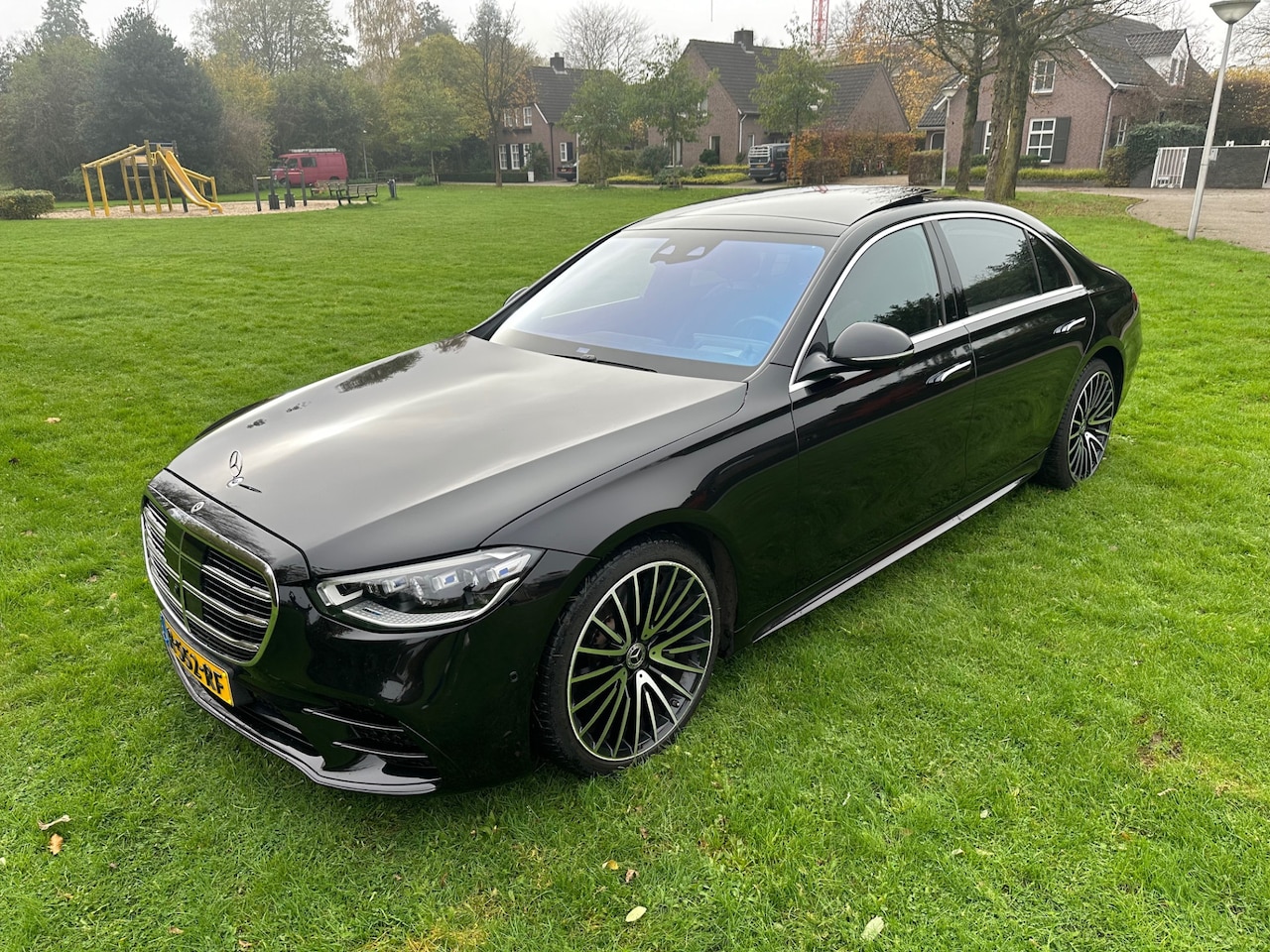 Mercedes-Benz S-klasse - 580 4MATIC Lang AMG *BURMESTER*PANO-DAK*HEAD-UP*FULL OPTION*22inch 4 wiel aandrijving* - AutoWereld.nl