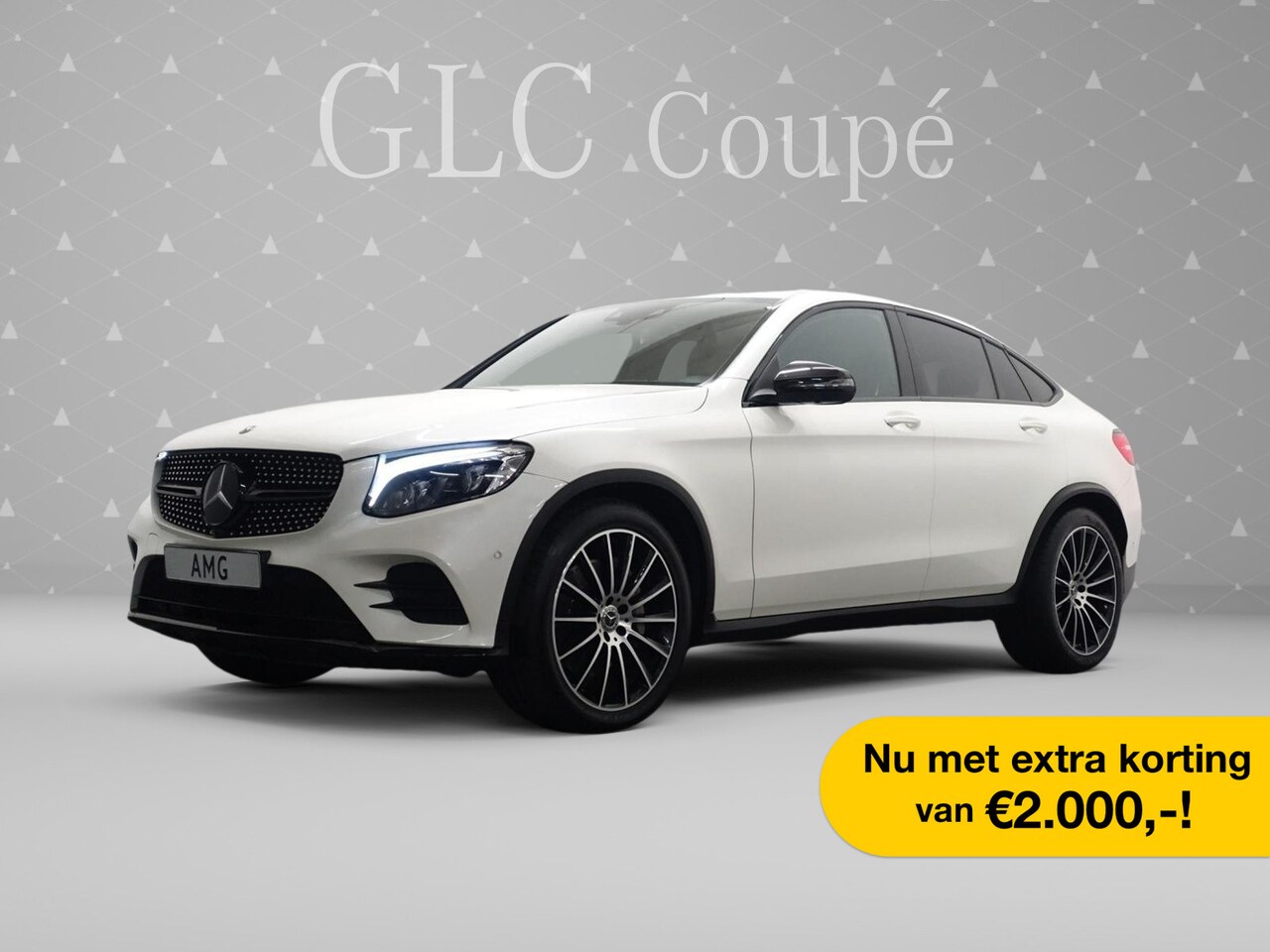 Mercedes-Benz GLC-klasse Coupé - 300 AMG 4MATIC Aut- Panodak I  Burmester I  Leder I 360 Camera I Rijassistentie pakket - AutoWereld.nl