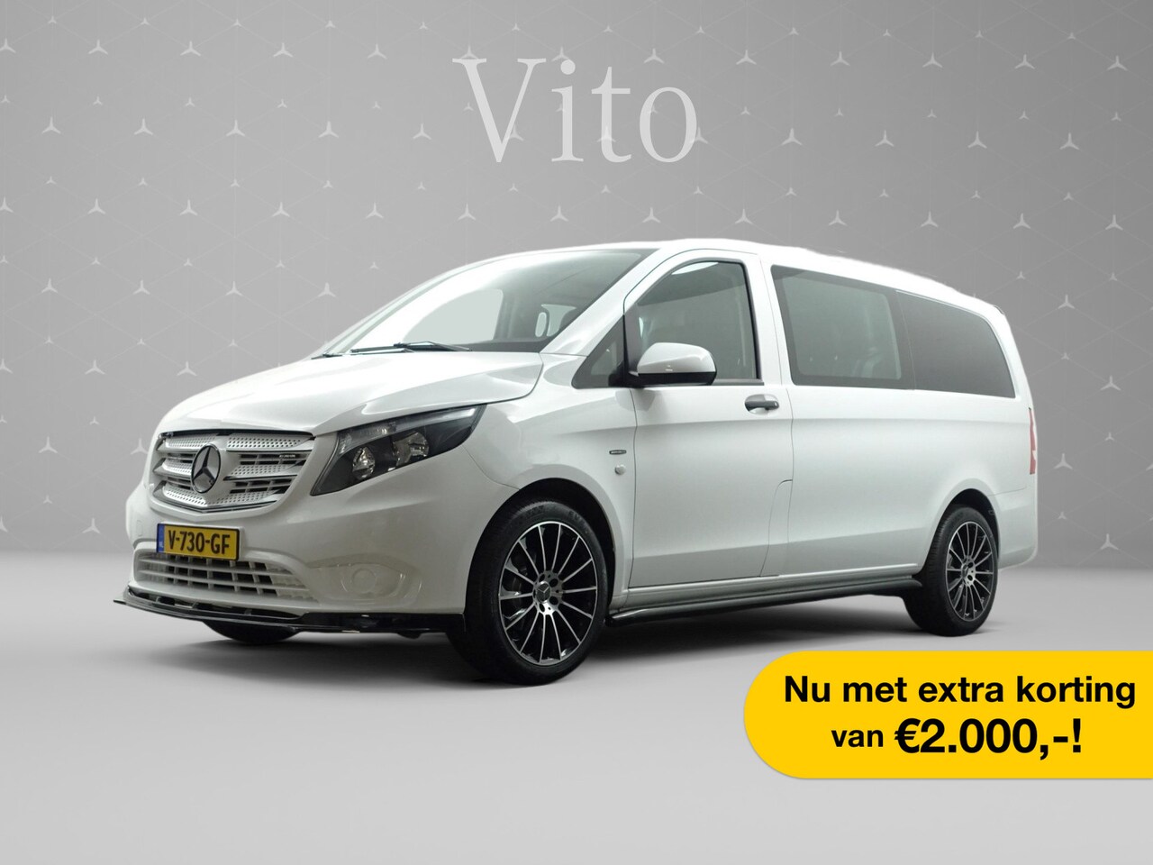 Mercedes-Benz Vito - 114 CDI Lang AMG Night Edition Aut- Dubbele Cabine 5/6 Pers I Design Leder I Kast Inrichti - AutoWereld.nl