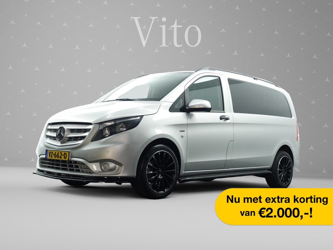 Mercedes-Benz Vito - 111 CDI AMG Night Edition- Park Assist I Navi I Camera I Clima I Sidebars I Grijs kenteken - AutoWereld.nl