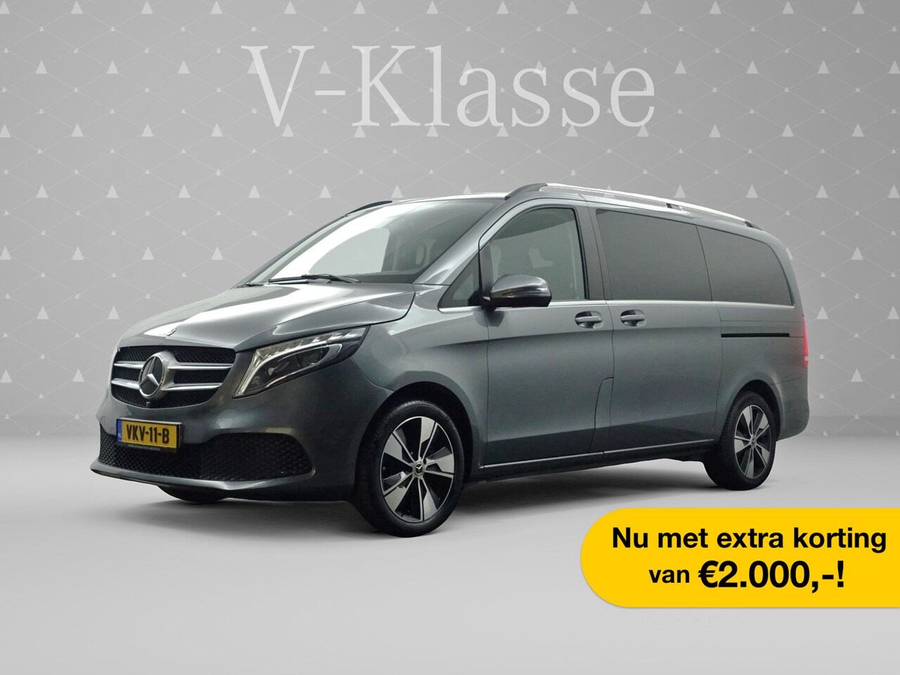 Mercedes-Benz V-klasse - 300d Lang Dubbel Cabine AMG Exclusive 240pk 9G Aut- Leer I Xenon I Burmester I 360 Cam I S - AutoWereld.nl