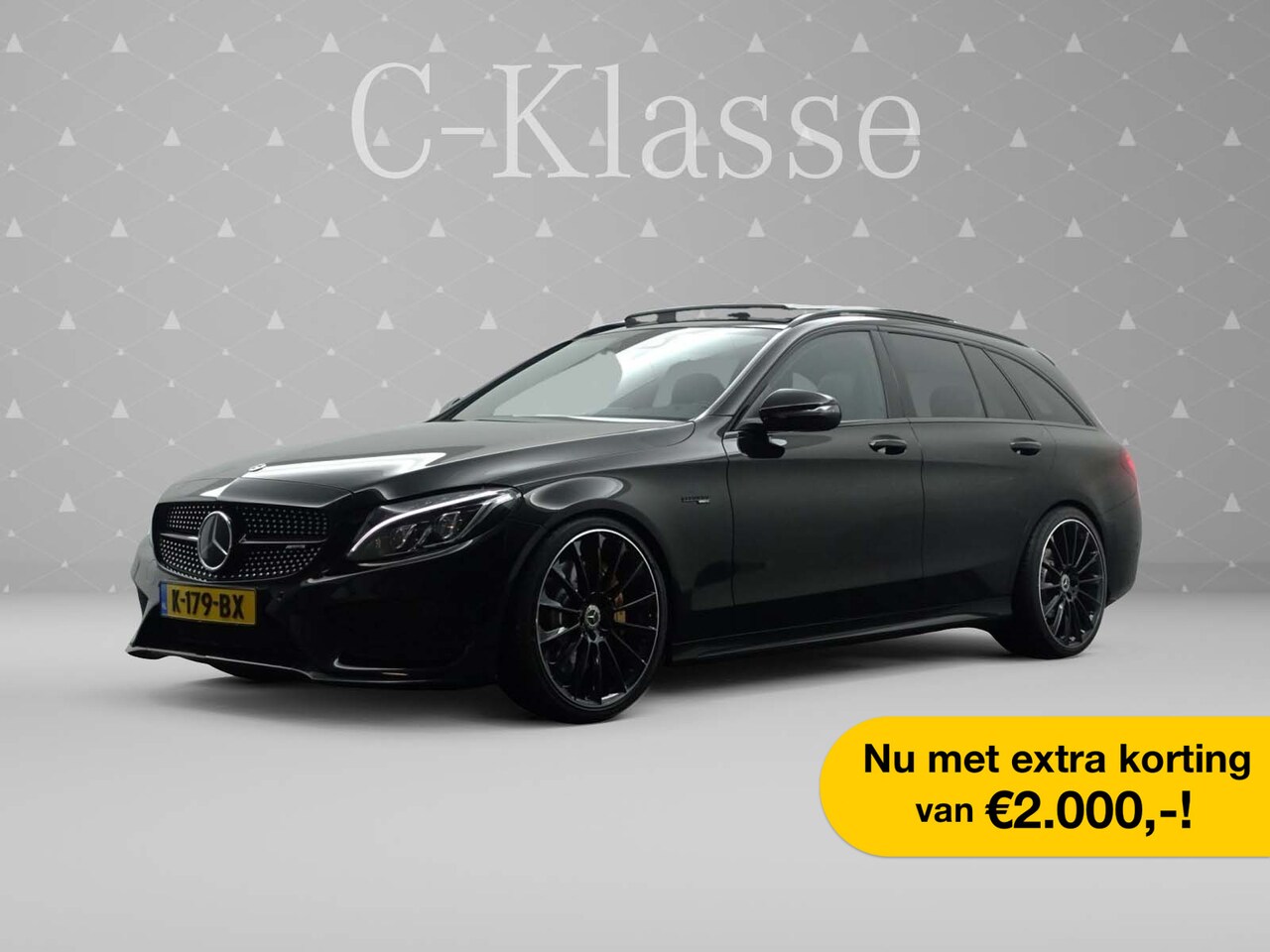 Mercedes-Benz C-klasse Estate - AMG 43 4MATIC 368pk 9G Aut- Panodak I Leer I Sfeerverl. I Camera I Burmester I Rijass.pakk - AutoWereld.nl