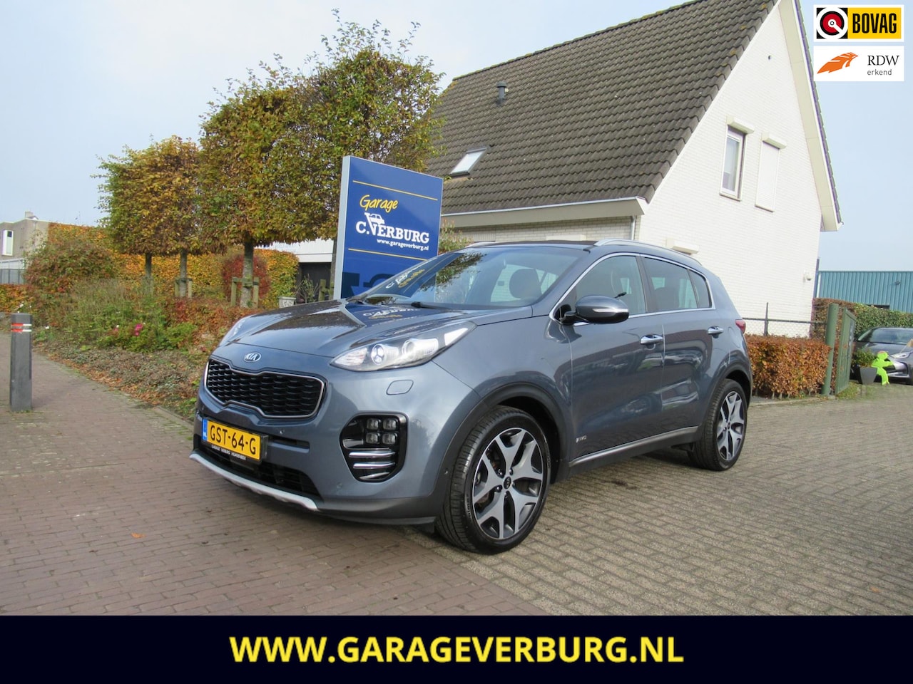 Kia Sportage - 1.6 T-GDI AWD GT-Line PlusLine Automaat (Navi,Camera,Keyless,Stoel+stuurverwarming,JBL,Ele - AutoWereld.nl