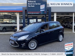 Ford Grand C-Max - 1.0 Titanium / 125 Pk / NL-Auto / Vol-Leder / Radio-Bluetooth / Navi / Camera / Stoelverwa