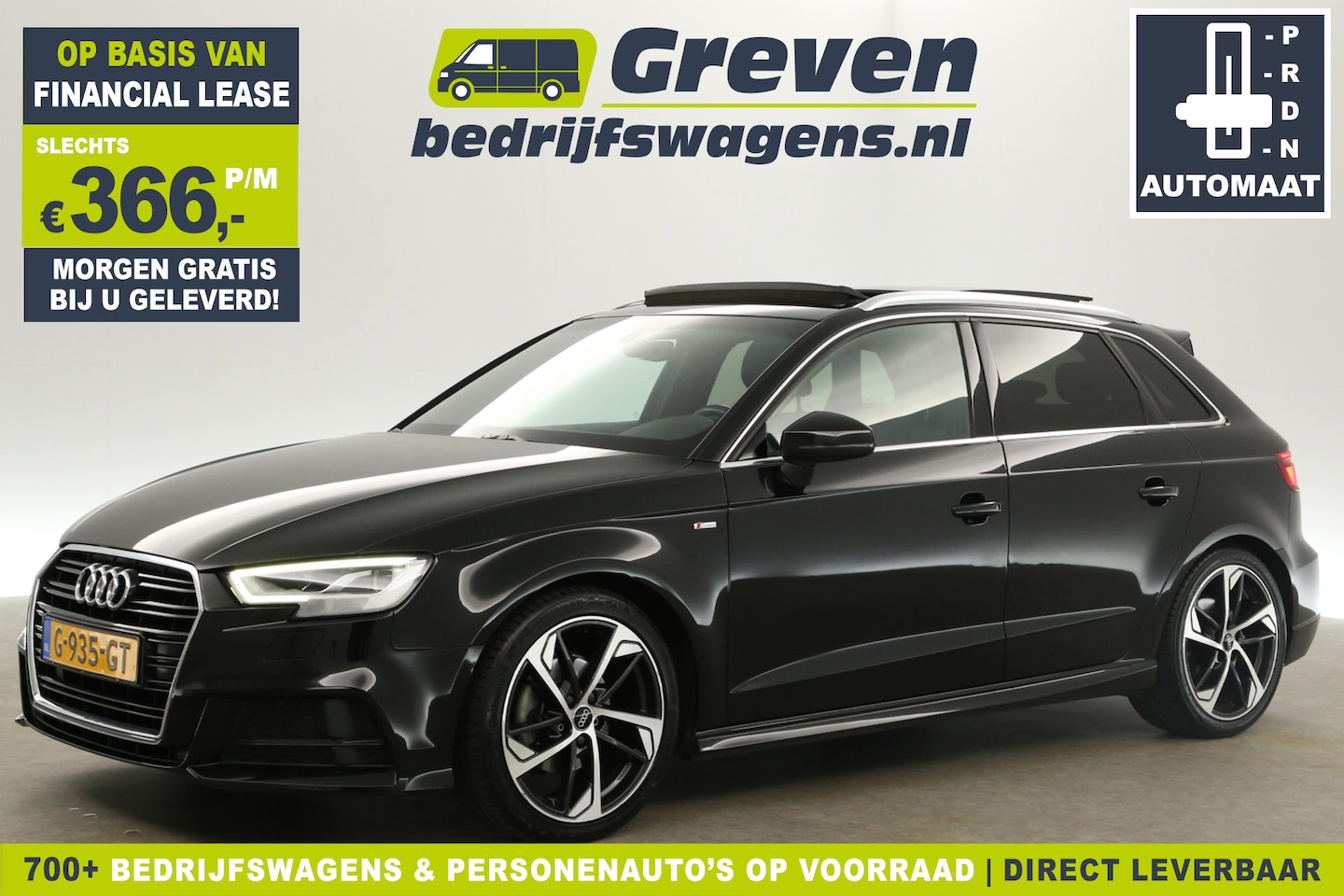 Audi A3 Sportback - 35 TFSI CoD S-line 150PK Automaat Pano Clima Carplay Cruise Navi LED Virtual PDC 18"LMV St - AutoWereld.nl