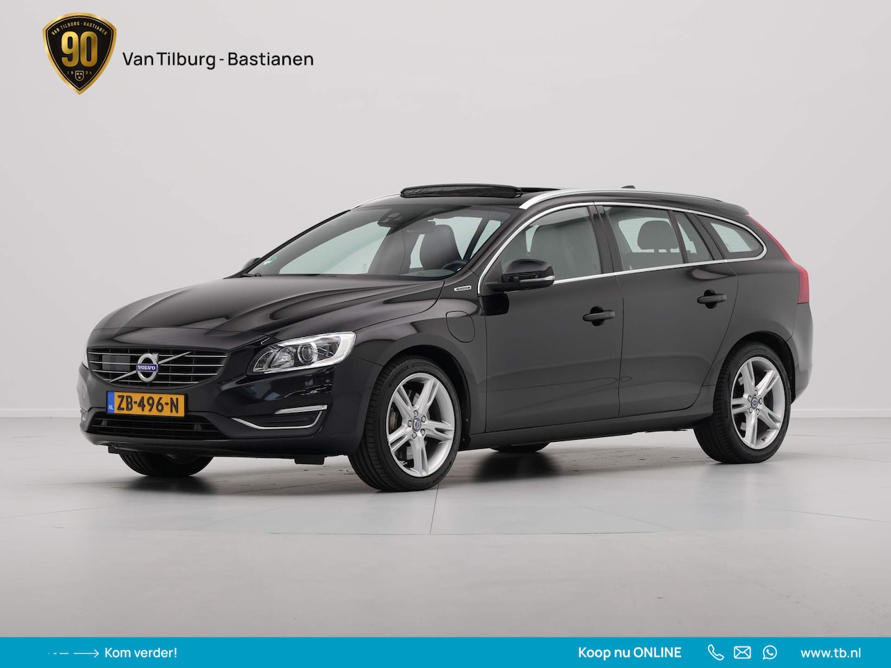 Volvo V60 - 2.4 D5 Twin Engine Summum Navigatie Leder Camera Memory - AutoWereld.nl