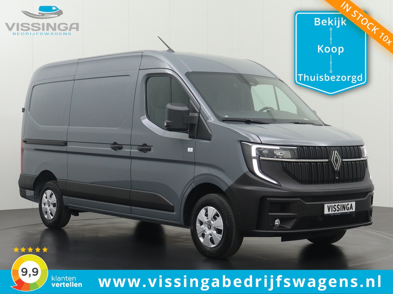 Renault Master - L2H2 170 pk Extra Luxe Gris Urbain (grijs) - AutoWereld.nl