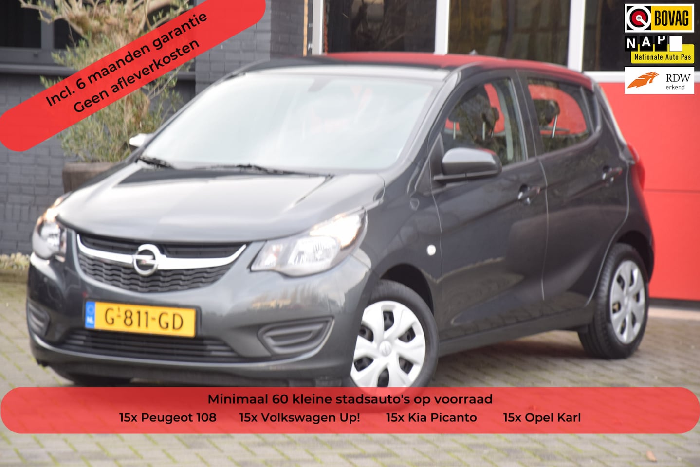 Opel Karl - 1.0 ecoFLEX 120 Jaar Edition 2019 Airco Cruise control 5 Deurs - AutoWereld.nl