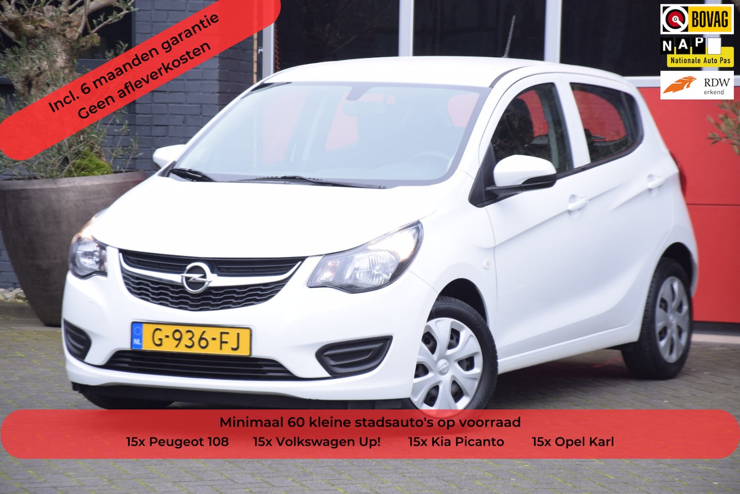 Opel Karl - 1.0 ecoFLEX 120 Jaar Edition 2019 Airco Cruise control 5 Deurs - AutoWereld.nl