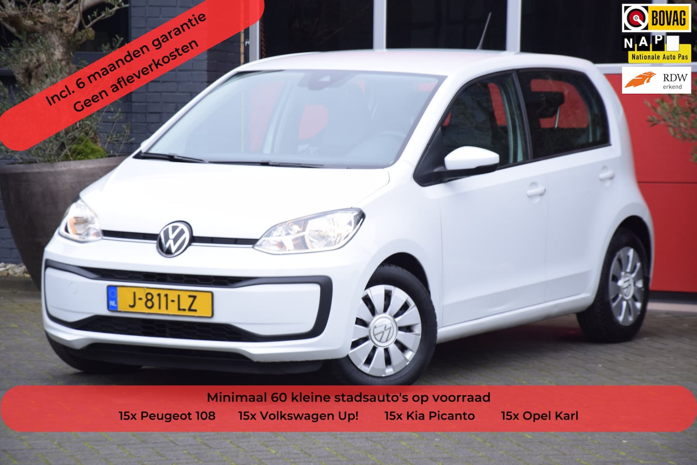 Volkswagen Up! - 1.0 BMT move up! 2020 Airco 5 Deurs Navigatie - AutoWereld.nl