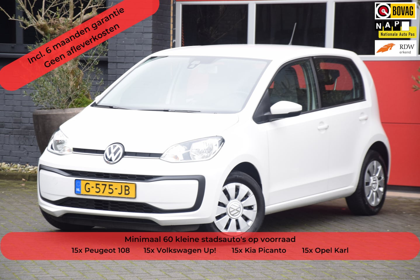 Volkswagen Up! - 1.0 BMT move up! 2019 5 Deurs Airco Navigatie - AutoWereld.nl