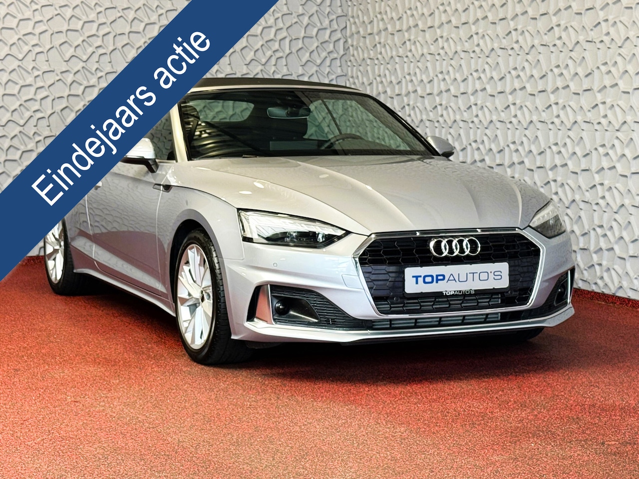 Audi A5 Cabriolet - 40 TFSI 204 PK ADVANCED LEER NAVI CAMERA NEK/STOELVERW. ADAP.CRUISE 06/2024 - AutoWereld.nl