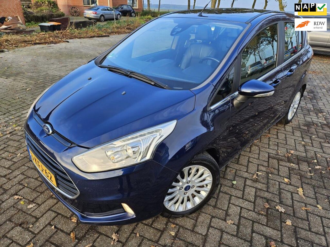 Ford B-Max - 1.0 EcoBoost Titanium. 2013. Climate/Cruise/Half Leder. APK 10-2025 - AutoWereld.nl