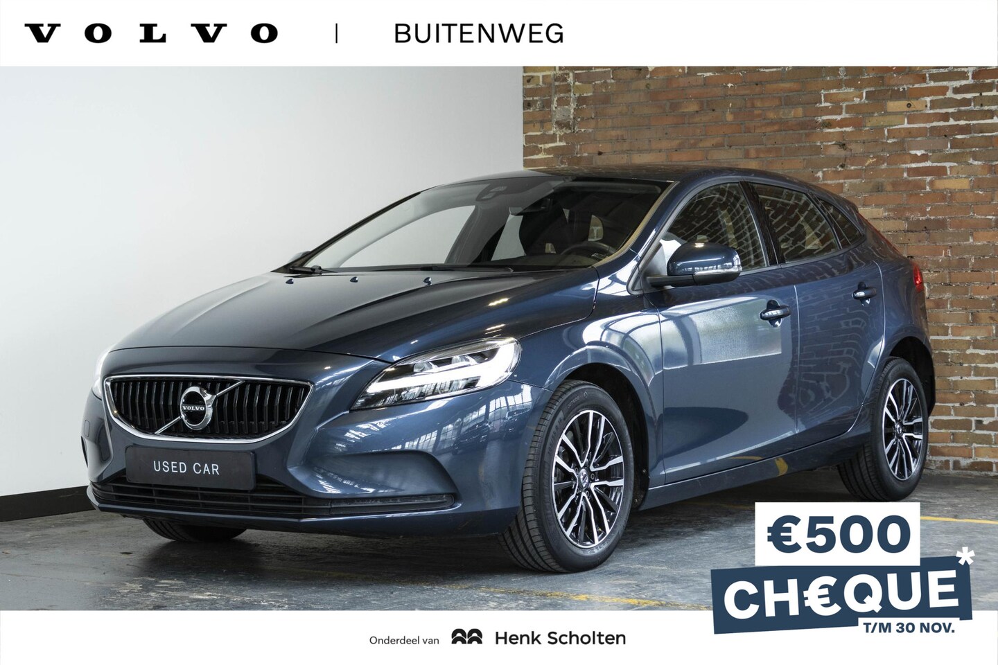 Volvo V40 - T2 Automaat Edition+ | Volvo on Call | Park Assist achter | Verwarmbare voorstoelen | Blue - AutoWereld.nl