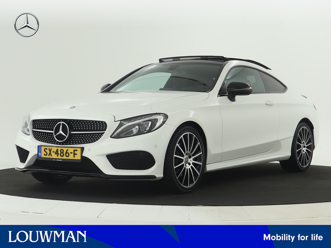 Mercedes-Benz C-klasse Coupé - 200 Prestige | Panoramadak | Multispaaks lichtmetalen velgen | Navigatie | Parking support - AutoWereld.nl