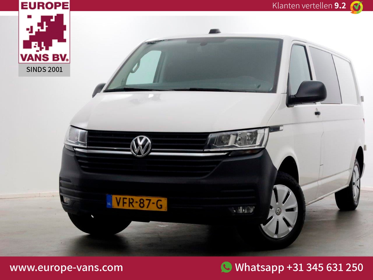 Volkswagen Transporter - T6.1 2.0 TDI 150pk Lang D.C. Airco/Navi/Camera 03-2020 - AutoWereld.nl