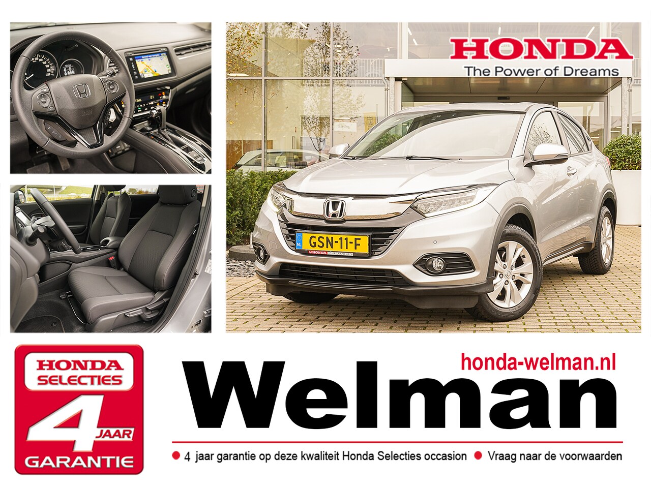 Honda HR-V - 1.5i V-TEC ELEGANCE - AUTOMAAT - CAMERA - LED - ALL WEATHERS - AutoWereld.nl