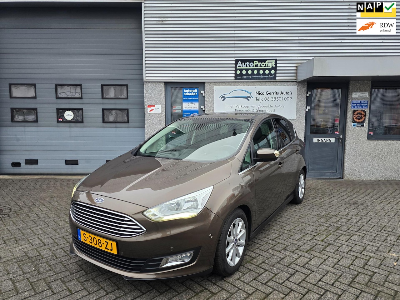 Ford C-Max - 1.0 Titanium Navigatie, Eerste Eigenaar Aflever klaar - AutoWereld.nl