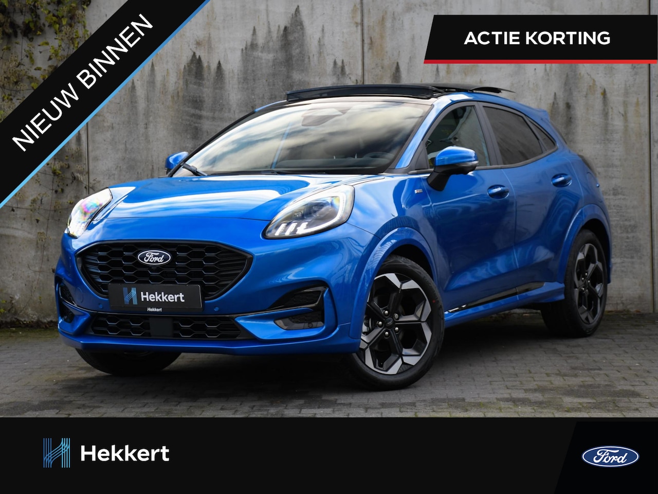 Ford Puma - ST-Line X 1.0 EcoBoost Hybrid 125pk SCHUIF-DAK | 18''LM | WINTER PACK | B&O | DRIVER ASSIS - AutoWereld.nl