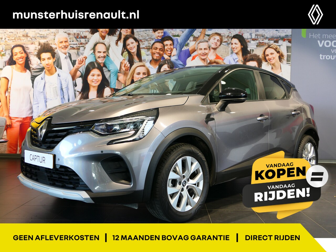 Renault Captur - 1.0 TCe 100 Bi-Fuel Zen - LPG G3! Cruise, Rijstrookdetectie, - AutoWereld.nl