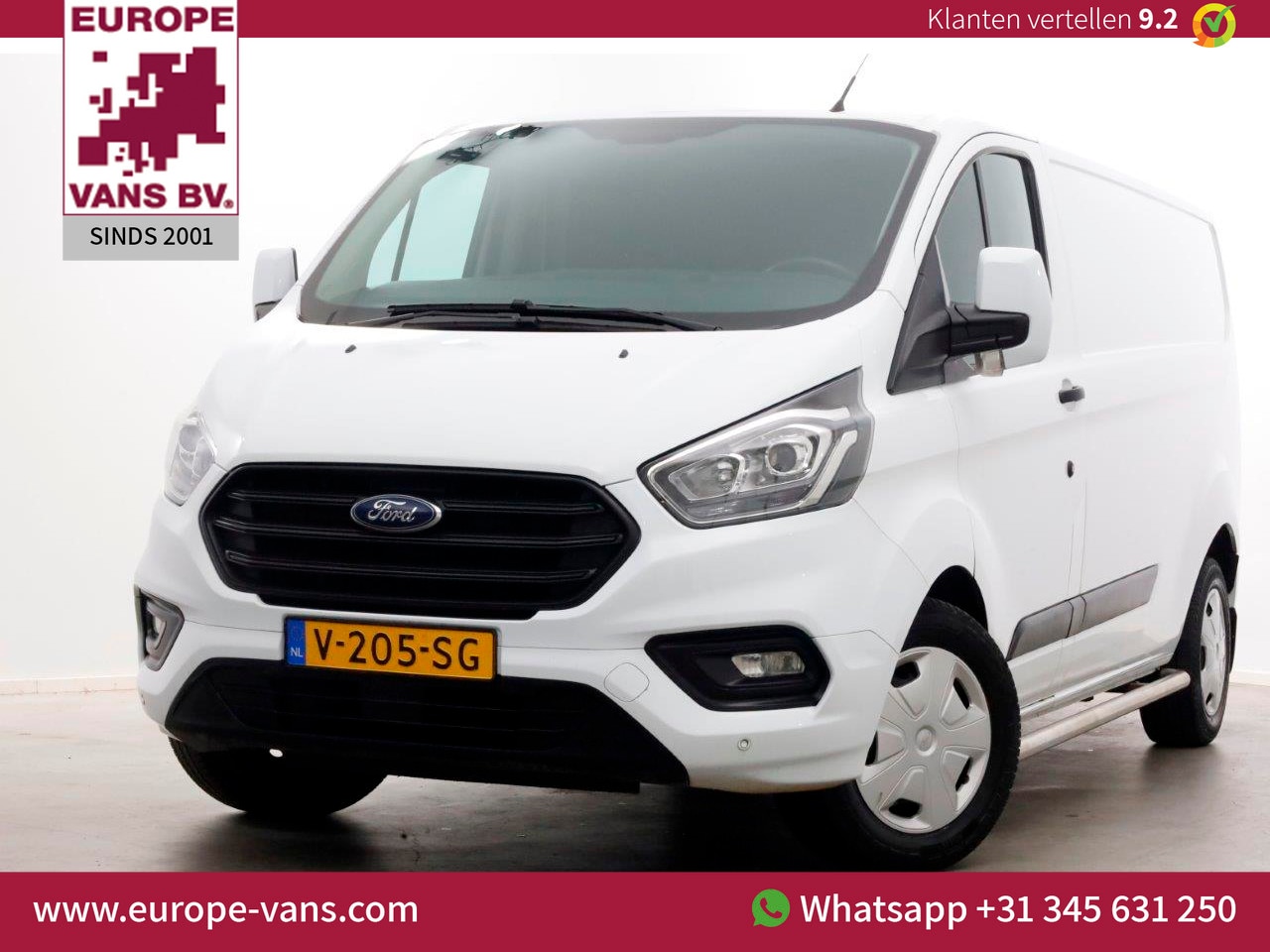 Ford Transit Custom - 2.0 TDCI 130pk E6 L2H1 Trend Airco/Inrichting Trekhaak 2800kg 09-2018 - AutoWereld.nl