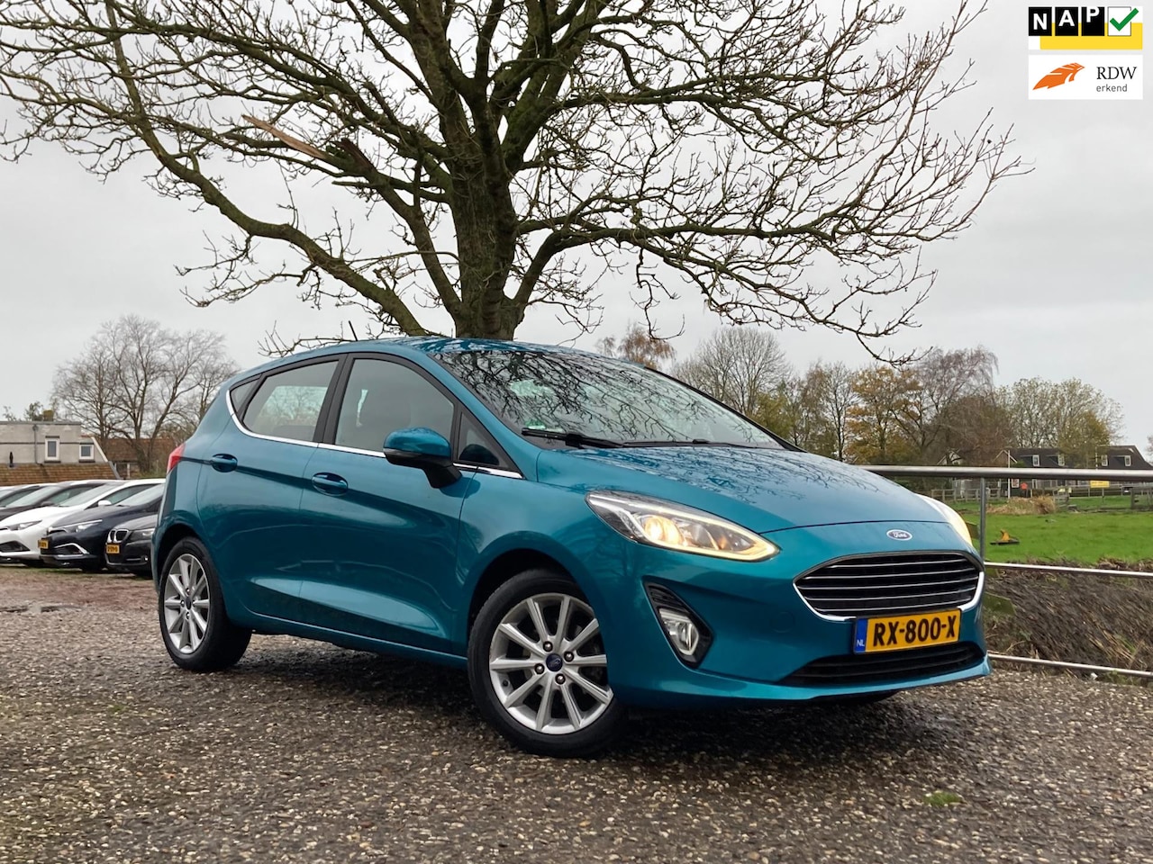 Ford Fiesta - 1.0 EcoBoost Titanium | Automaat | Carplay + Navi + Clima + Cruise nu €11.975,-!! - AutoWereld.nl