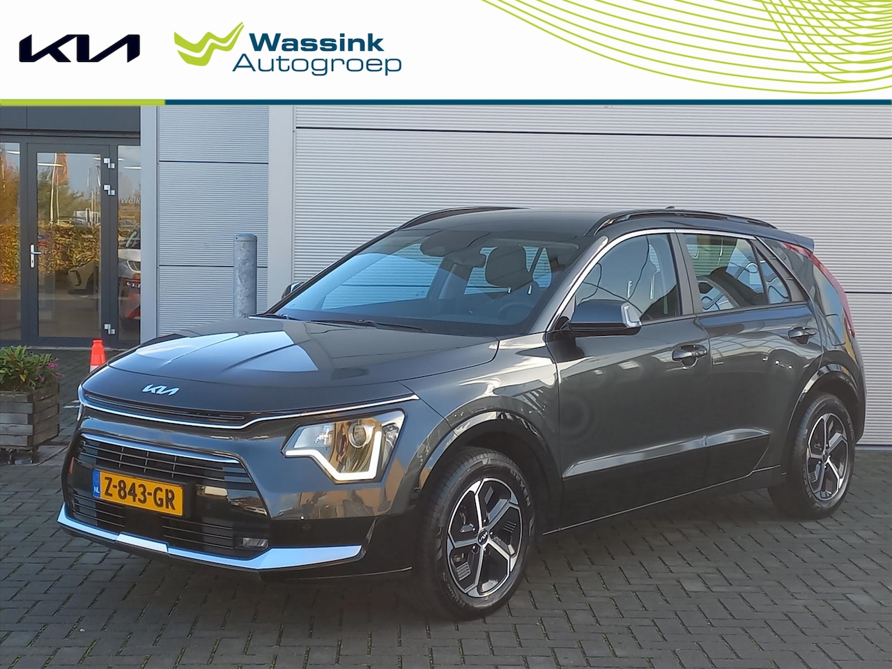 Kia Niro - 1.6 141pk Hybride DynamicLine Automaat | Climate control | Navigatie | Lm velgen | Camera - AutoWereld.nl