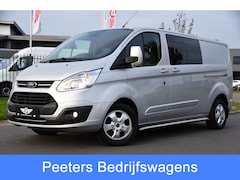 Ford Transit Custom - 2.0 TDCI L2H1 Limited DC Camera, Cruise, Sensoren, Automaat, 170PK, Stoelverwarming, 2 x S