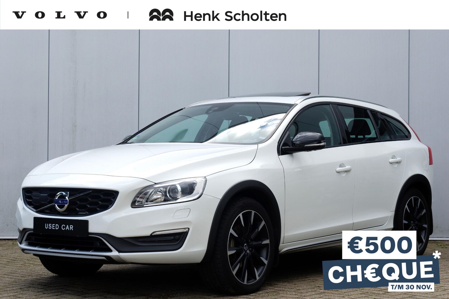 Volvo V60 Cross Country - T5 AUT8 250PK Polar+, Trekhaak afneembaar, Schuif-/kanteldak, Lederen bekleding, Cruise Co - AutoWereld.nl