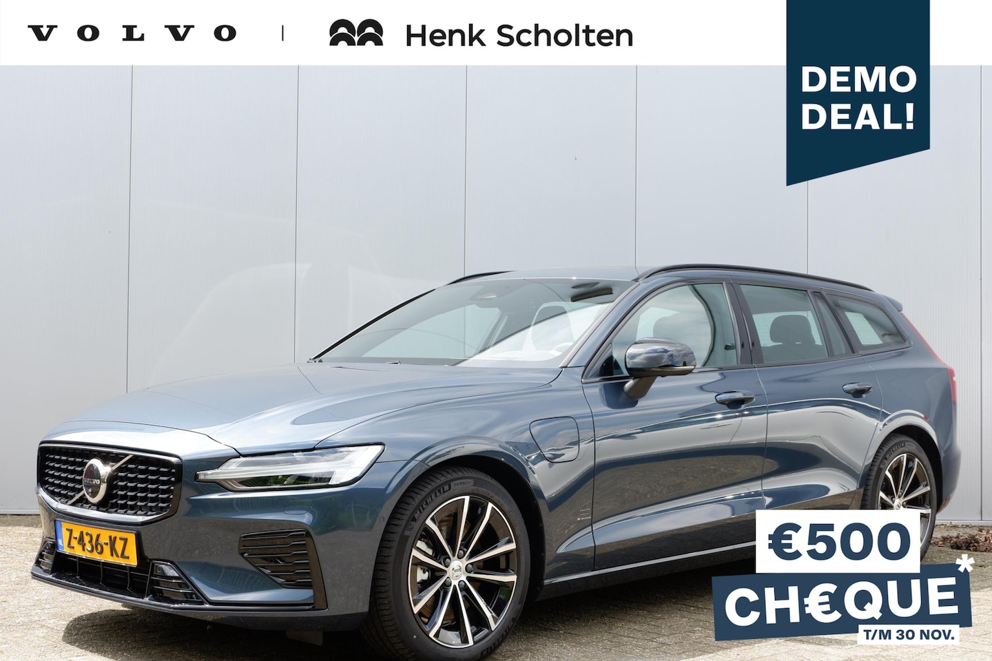 Volvo V60 - T8 Recharge AWD AUT8 455PK Ultimate Dark, Sportstoelen met Nappa Leder, Adaptieve Cruise C - AutoWereld.nl