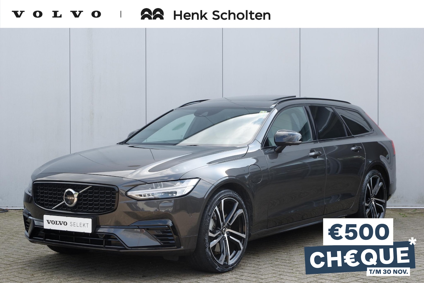 Volvo V90 - T8 AWD AUT8 404PK R-Design, **Full option** Polestar Optimised, Nappa Lederen sportstoelen - AutoWereld.nl